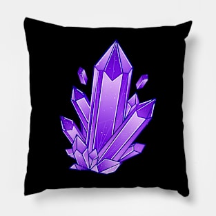 purple crystals Pillow