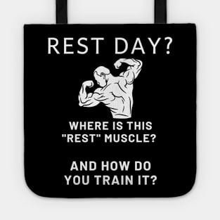 Rest Day Motivational Illustration Tote