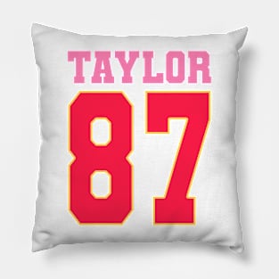Pink Numbers Taylor 87 Pillow