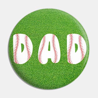 DAD. Baseball design for dads who love the ball. Gift idea for dad on his father's day. Father's day Pin