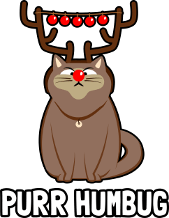 Purr Humbug - Bah Humbug Cat Magnet