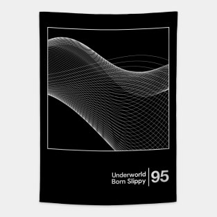 Underworld - Born Slippy / Minimal Style Graphic Artwork Design Tapestry