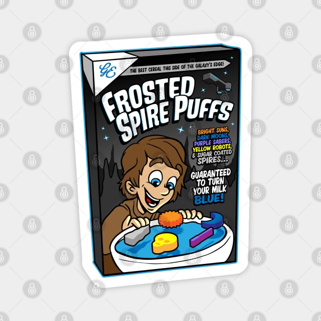 Frosted Spire Puffs Magnet by The Skipper Store