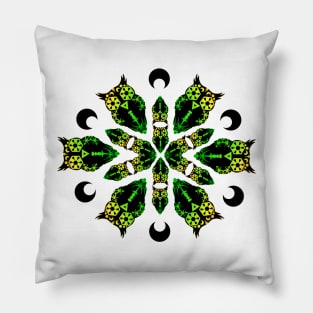 Spring Owl Mandala Pillow