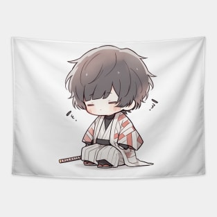 Chibi Samurai Tapestry