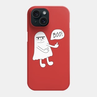 Ghost morbid middle finger Phone Case