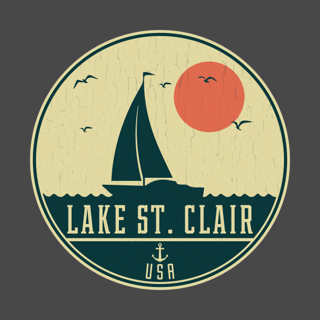 Lake St. Clair Sailing Design by dk08