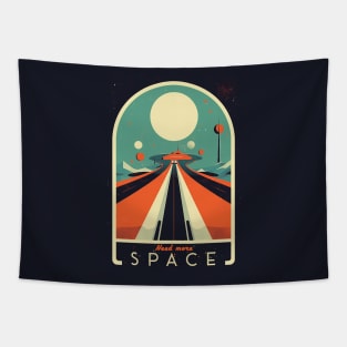 Need more Space Vintage Travel Poster Tapestry