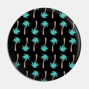 Palm Tree Pattern Vacation Graphic Pin