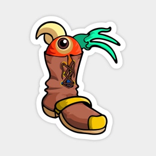 Polly in Boots Magnet