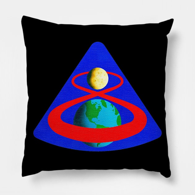 Black Panther Art - NASA Space Badge 106 Pillow by The Black Panther