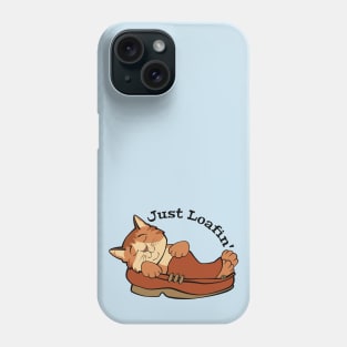 Just Loafin' Cat Sleeping in Shoe Phone Case