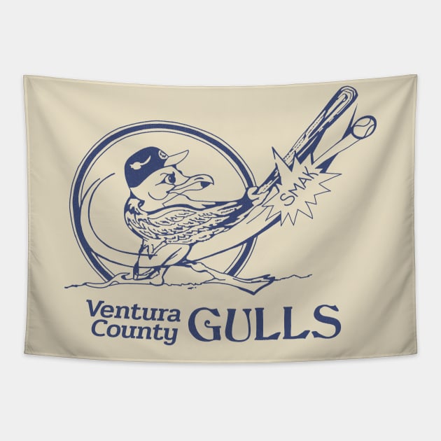 Defunct Ventura County Gulls Baseball 1986 Tapestry by LocalZonly