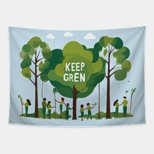 Keep Green Tapestry