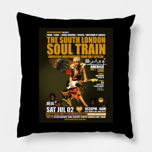 POSTER - THE SOUTH LONDON - SOUL TRAIN - OMEARA Pillow