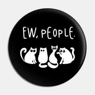 White cats ew people Pin