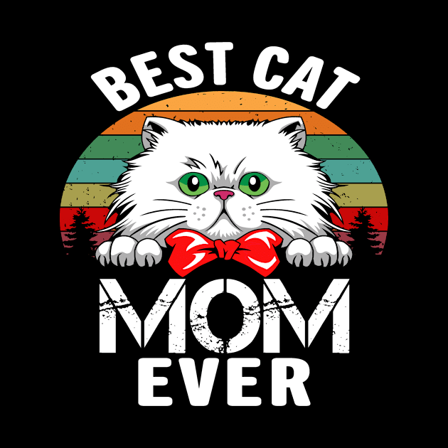 Vintage Best Cat Mom Ever by karascom