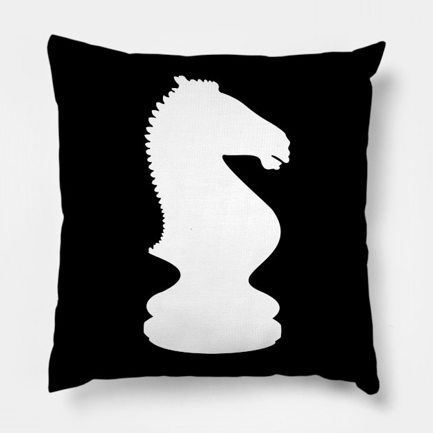 chess horse Pillow by ElectricPeacock