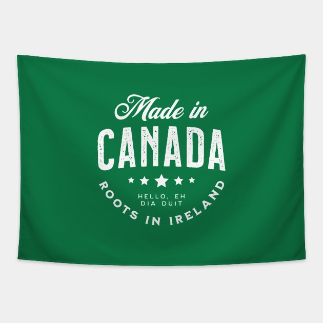 Made In Canada ~ Roots in Ireland Tapestry by VicEllisArt