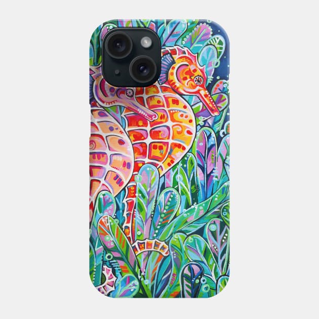 Seahorses Phone Case by EveiArt