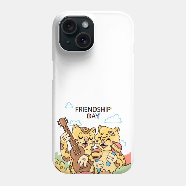 Cheetah Friendship Day Phone Case by Mako Design 