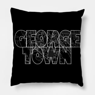 Georgetown Street Map Pillow