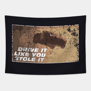 Drive Fast. Live Furious. - Distressed Tapestry