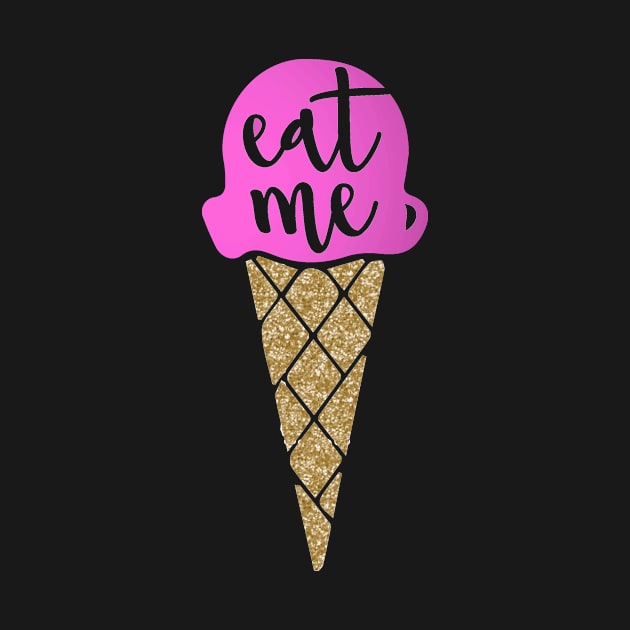 Eat me, Funny ice cream print by FuseTheory1