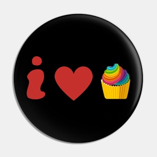 I love cupcake Pin