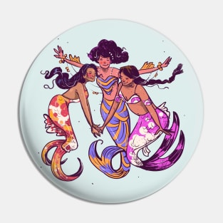 Mermaid friends Pin