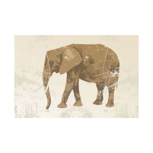 Vintage poster with elephant T-Shirt