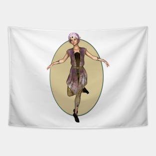 I am happy elf fairy faerie dancing Tapestry