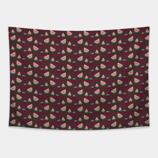 Strawberries and Watermelon Pattern Tapestry