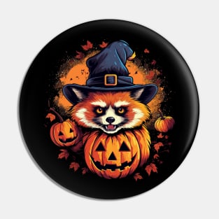 Red Panda Halloween Pin