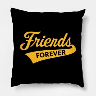 Friends Forever (Friendship / Best Buddies / Orange) Pillow