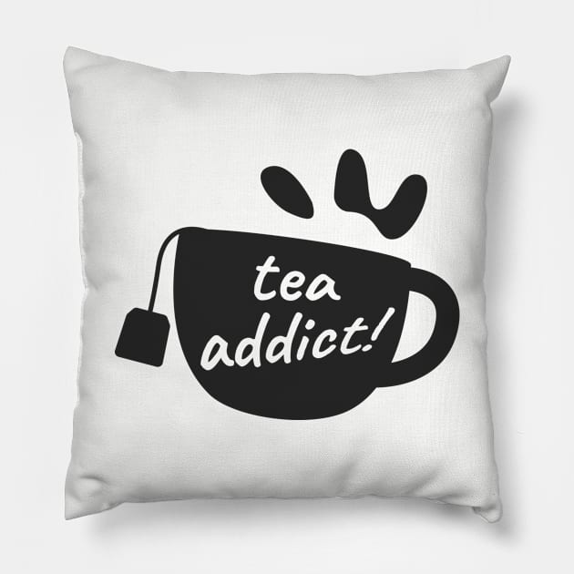 Tea Addict Pillow by busines_night