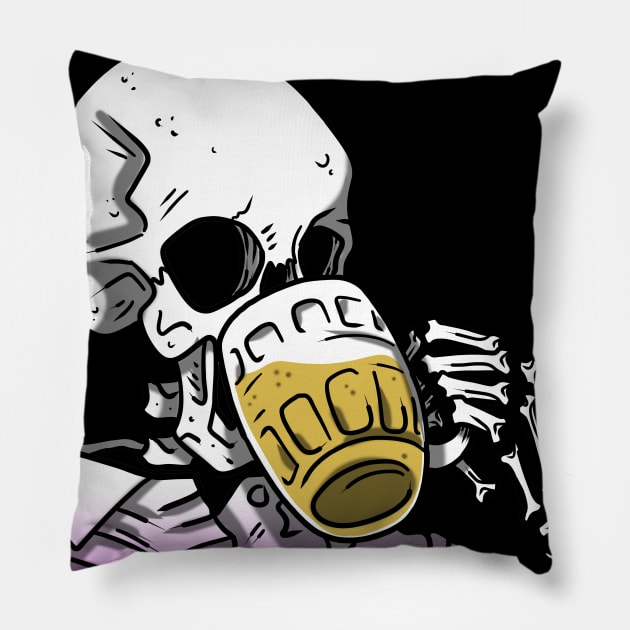 DRINKERERERERER Pillow by Ohhmeed