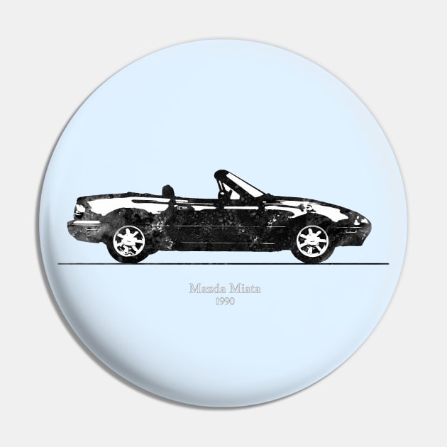 Mazda Miata MX-5 1990 Illustration - pb Pin by SPJE Illustration Photography