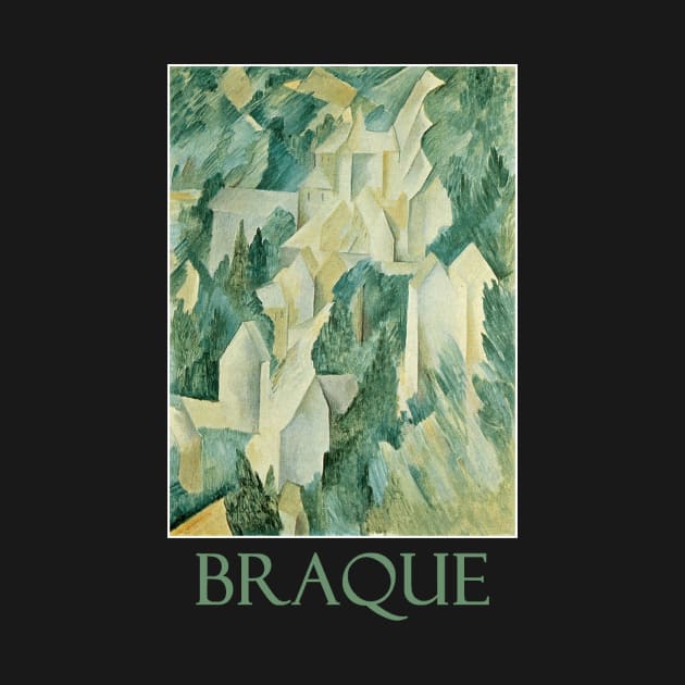 The Castle in La Roche Guyon (1909) by Georges Braque by Naves