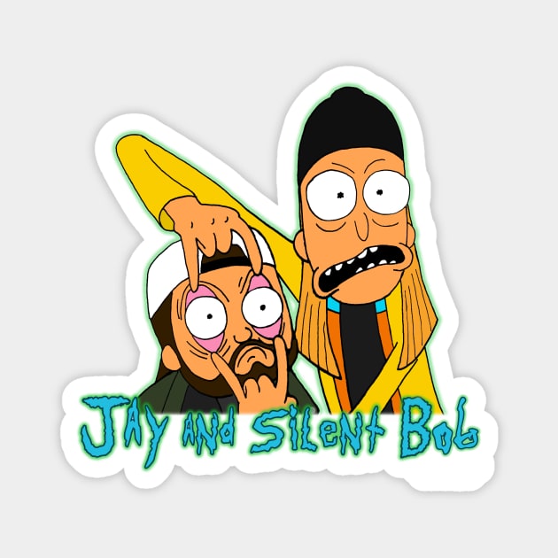 Jay and Silent Bob Magnet by wyattd