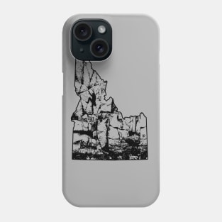 Rock Climbing Idaho Rock Climber State Map Climb Art Phone Case