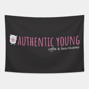 Authentic Young coffee & hearthstone just chatting shirt with cute Snow Monster nunu Tapestry