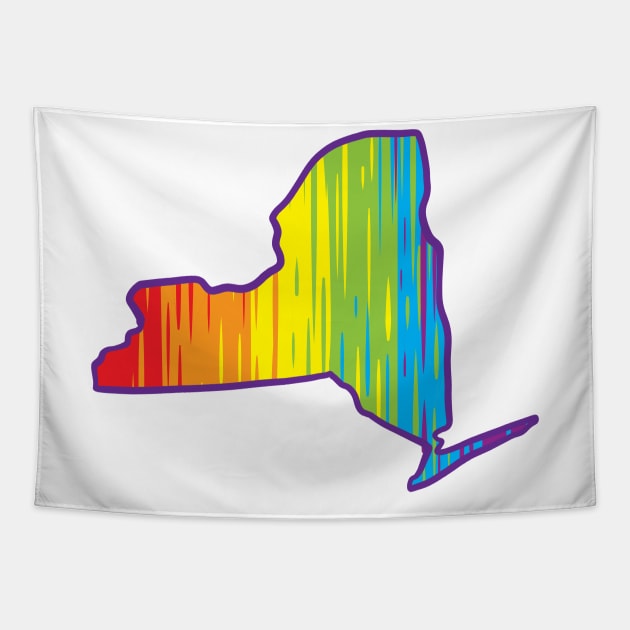 New York Pride Tapestry by Manfish Inc.