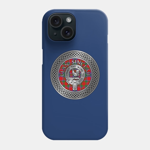 Clan Sinclair Crest & Tartan Knot Phone Case by Taylor'd Designs