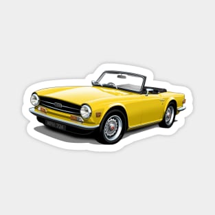 Triumph TR6 in yellow Magnet