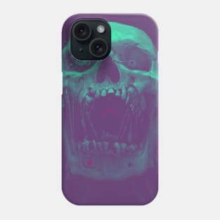 Robot Cyborg Skull Sci-Fi T shirt - Green Phone Case