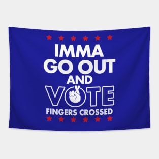 Presidential Election 2024 Vote Register and Vote Democrat Republican Independent Political Meme Tapestry