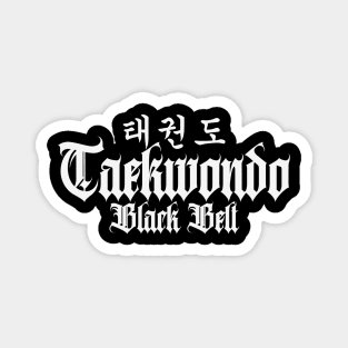 Taekwondo Black Belt Master Magnet