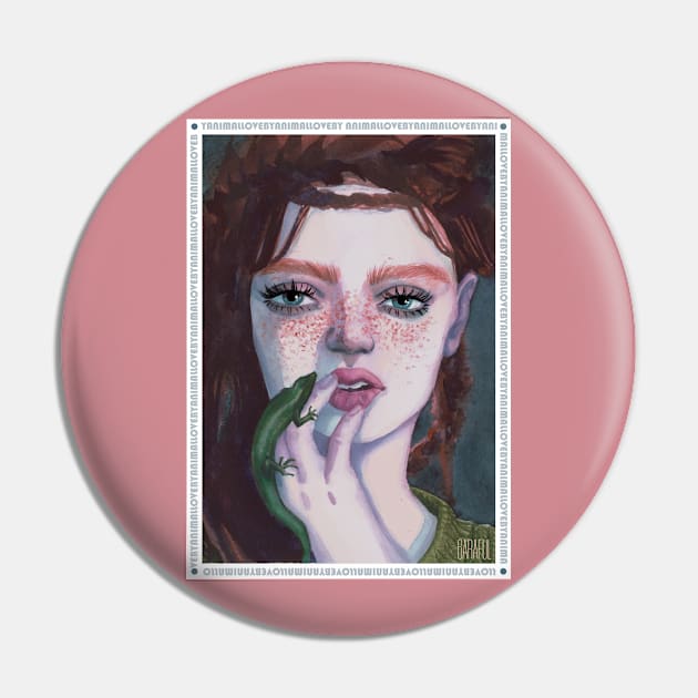 Girl with a lizard Pin by Sharaful