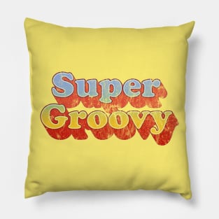 Super Groovy Vintage Style by Treaja Pillow